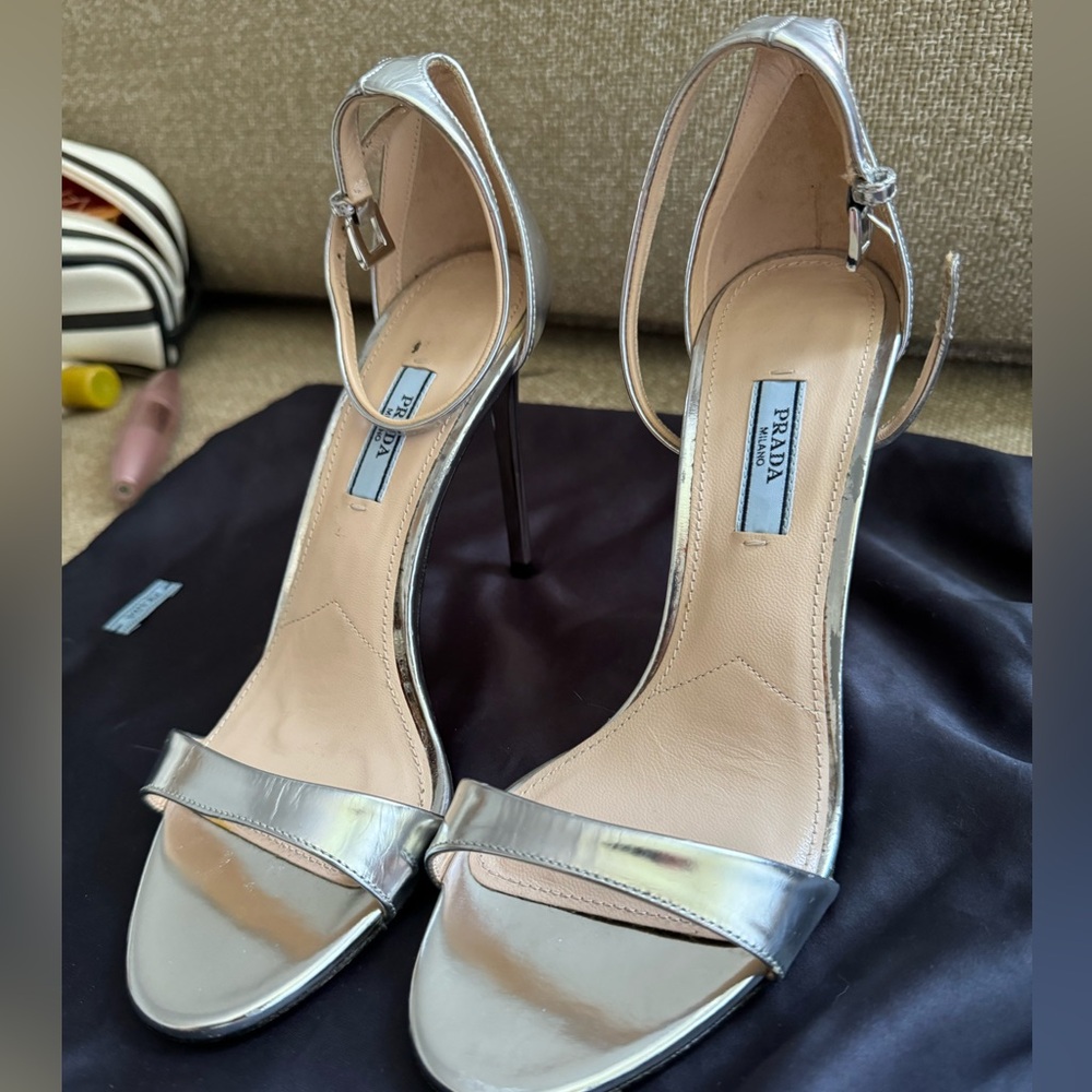 Prada Paten Leather Sandals